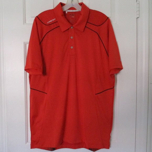 adidas ClimaCool Formotion Mens S/S Red Golf Polo Shirt NWOT - Size Large - Picture 2 of 3